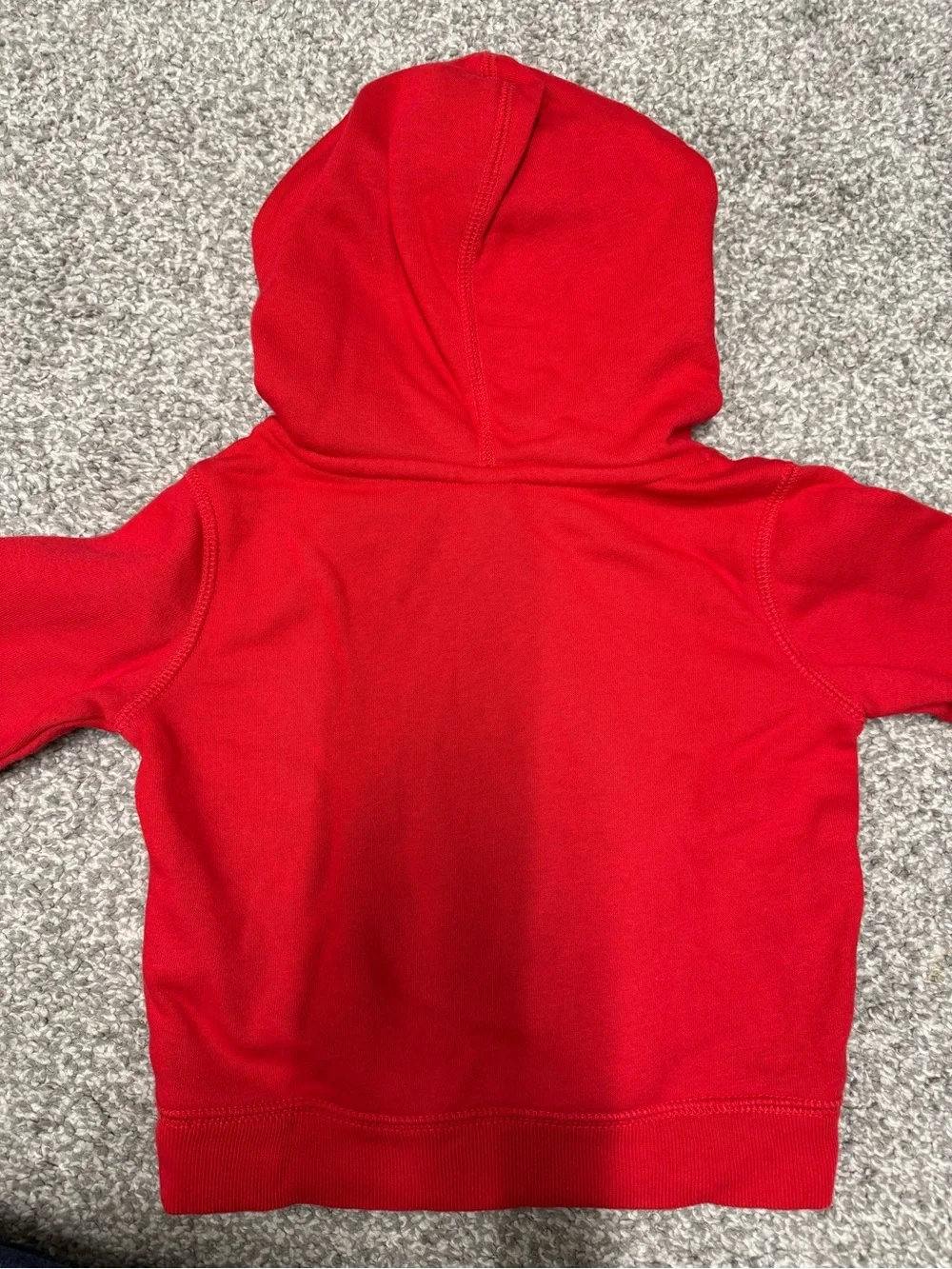 GAP Red Hooded Sweatshirt with Gray Lining